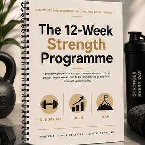 12-Week Strength Training Programme | Progressive Workout Plan (Digital Download)