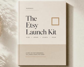 Cuaderno de trabajo para el lanzamiento en Etsy / Planificador de éxito para vendedores principiantes (Descarga digital)