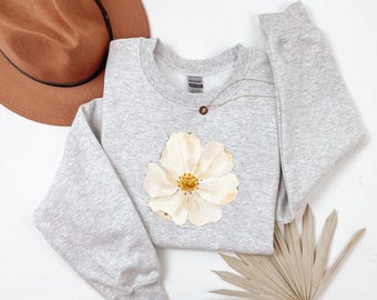 Minimalistyczna bluza Çiçek Desenli