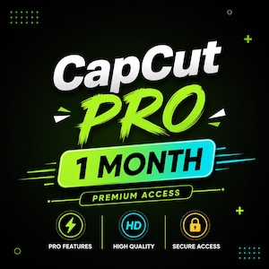CapCut Pro 1 maand toegang | Videobewerkingsabonnement (digitale levering)