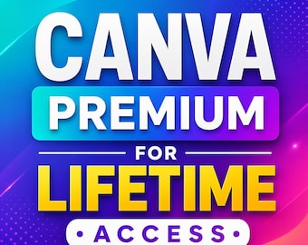 Acceso de por vida a Canva Premium / Más de 40.000 plantillas premium / Entrega digital instantánea / Herramientas de diseño con IA