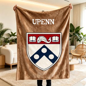 University Custom Blanket for Classmate | College Logo Graduation Memory Throw | Back to School Dorm Gift | Personalized Class of 2026 Gift