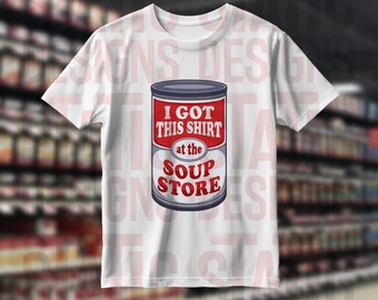 Camiseta de tienda de sopas