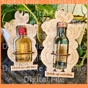 Disegno dell'ornamento del tiratore Drink Up Witches
