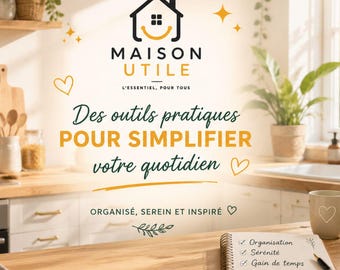 Check-list Organisation Maison Imprimable | PDF Téléchargement Instantané | Planner Ménage | Liste de Tâches