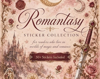 Romantasy Printable Stickers | Enchanted Fantasy Romance Sticker Sheets | Instant Download PDF
