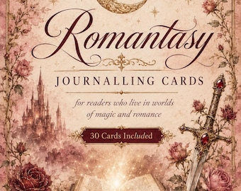 Romantasy Journaling Cards Printable, Enchanted Doorway Art, Instant Download PDF