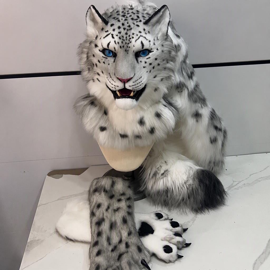 Snow leopard fursuit - Etsy 日本
