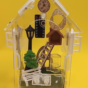 Terrarium für Springspinnen und Gottesanbeterinnen mit Klimamonitor