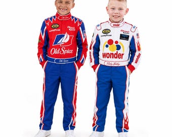 Personalized Kids Racing Jumpsuit, Race Car Outfit, Custom Racing Suit Costume