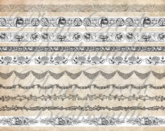 Never Ending Floral Washi Tape for Your Junk Journals - instant digital download