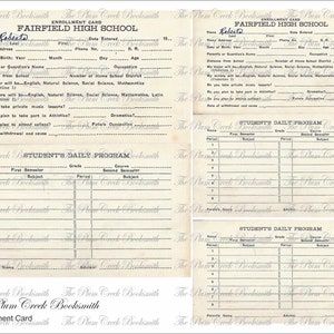 Tarjeta de inscripción escolar - Para sus diarios basura - descarga digital instantánea
