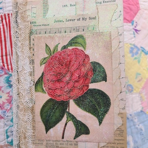 Zinnia, Hand Made Junk Journal - 3 signatures, 144+ pages