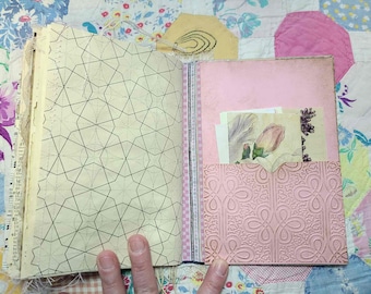 ジニア、手作りジャンクジャーナル - 3 署名、144 ページ以上 - Etsy 日本