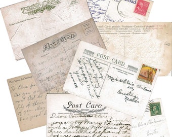 Vintage Post Cards - digital download - Junk Journal Ephemera