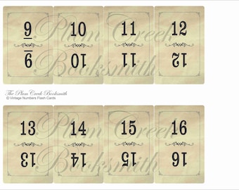 Vintage looking Flinch cards - 16 decorative journal cards for junk journal pages, ephemera, scrapbooking - instant digital download