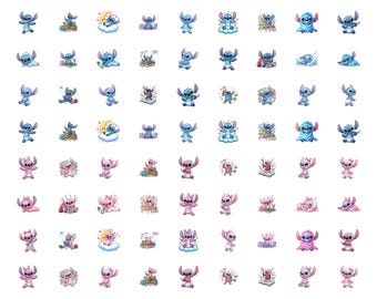 Baby Stitch and Angel SVG Bundle: stitch svg, angel svg, stitch png, angel png, stitch clipart, lilo and stitch svg, stitch layered