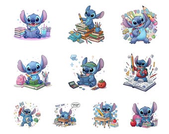 Back to School SVG Bundle: Stitch svg, Angel svg, School Svg, Preschool png, lilo and stitch svg, First Day Of School Png, Preppy School svg