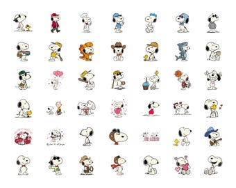 Snoopy Svg Bundle, Snoopy and Friends Png Bundle, Cute Snoopy Dog Clipart, Charlie Brown Svg, Peanut Svg, Png, Cricut Silhouette Cut Files
