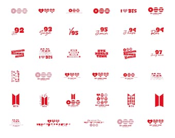 BTS Arirang World Tour 2026 SVG Bundle, 28 K-pop Concert Designs, BTS Tour Shirt Svg, Png, Pdf, Cricut Silhouette Cut Files