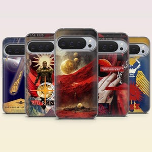 Funda para teléfono Red Rising Book Lover para Google Pixel 10Pro XL, 10Pro, 10A, 9Pro, 9A, 9, 8, 7A, 6A, iPhone 17, 16e, Samsung S26, A17