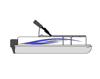 Décalcomanies pour ponton, 3 m, vinyle bleu marine et fibre de carbone, kit USA HAUTE QUALITÉ, remorque de camion, voiture, semi-rayures