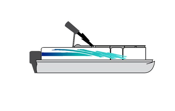 Pontoon Boat Decals 3m Marine Grade Vinyl Blue Fade Set Kit Etsy