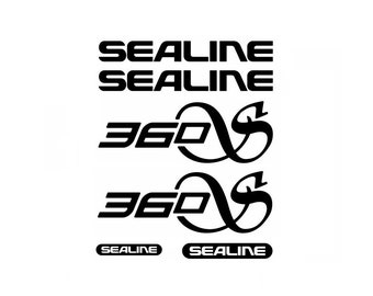 Sealine 360 Boat Decal 3M Vinyl in Black Marine Gloss Set Kit USA HIGH QUALITY 320 statesman