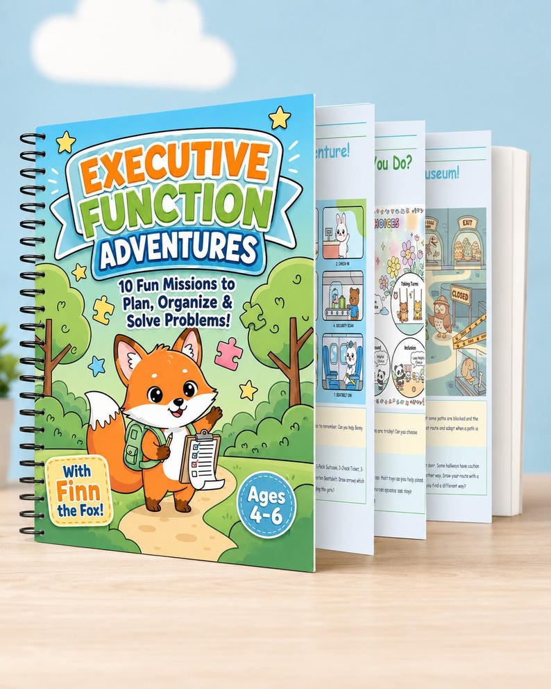 Executive Function Adventures Workbook | Problem Solving Activities (Ages 4-6) (PDF)
