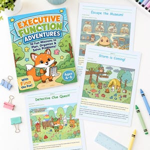 Executive Function Adventures Workbook | Problem Solving Activities (Ages 4-6) (PDF)