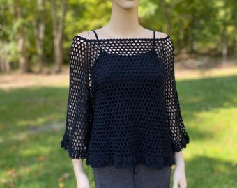 Black Beauty Handmade Crochet Camisole Pattern with Video Tutorials - 7 Sizes