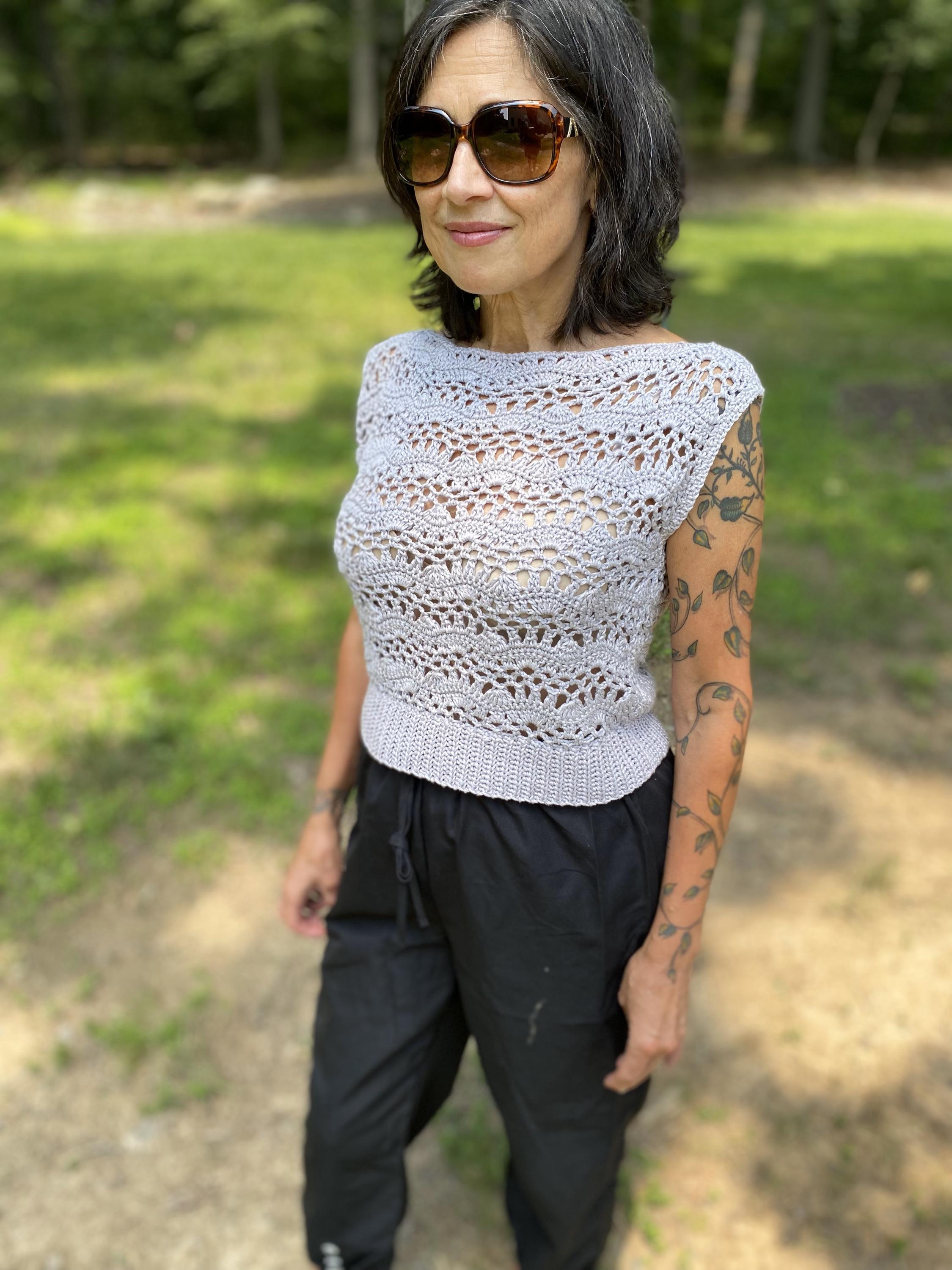 36 Lace Top Crochet Patterns: Enhance Your Skills with Stylish Designs 32 Silver Lace Crochet Top