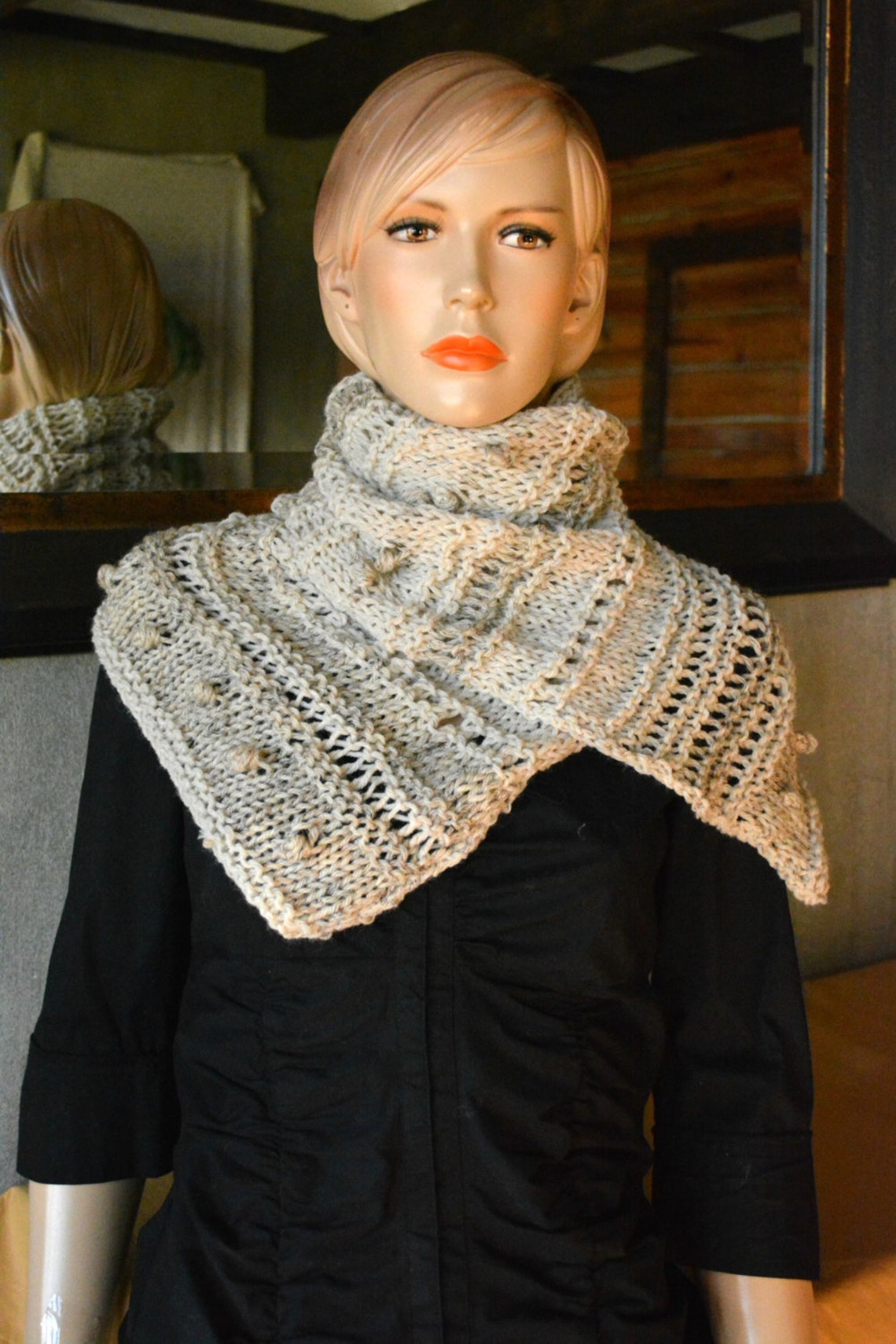 Cream Wrap Knitted Wrap Trendy Scarf Women Accessories Etsy