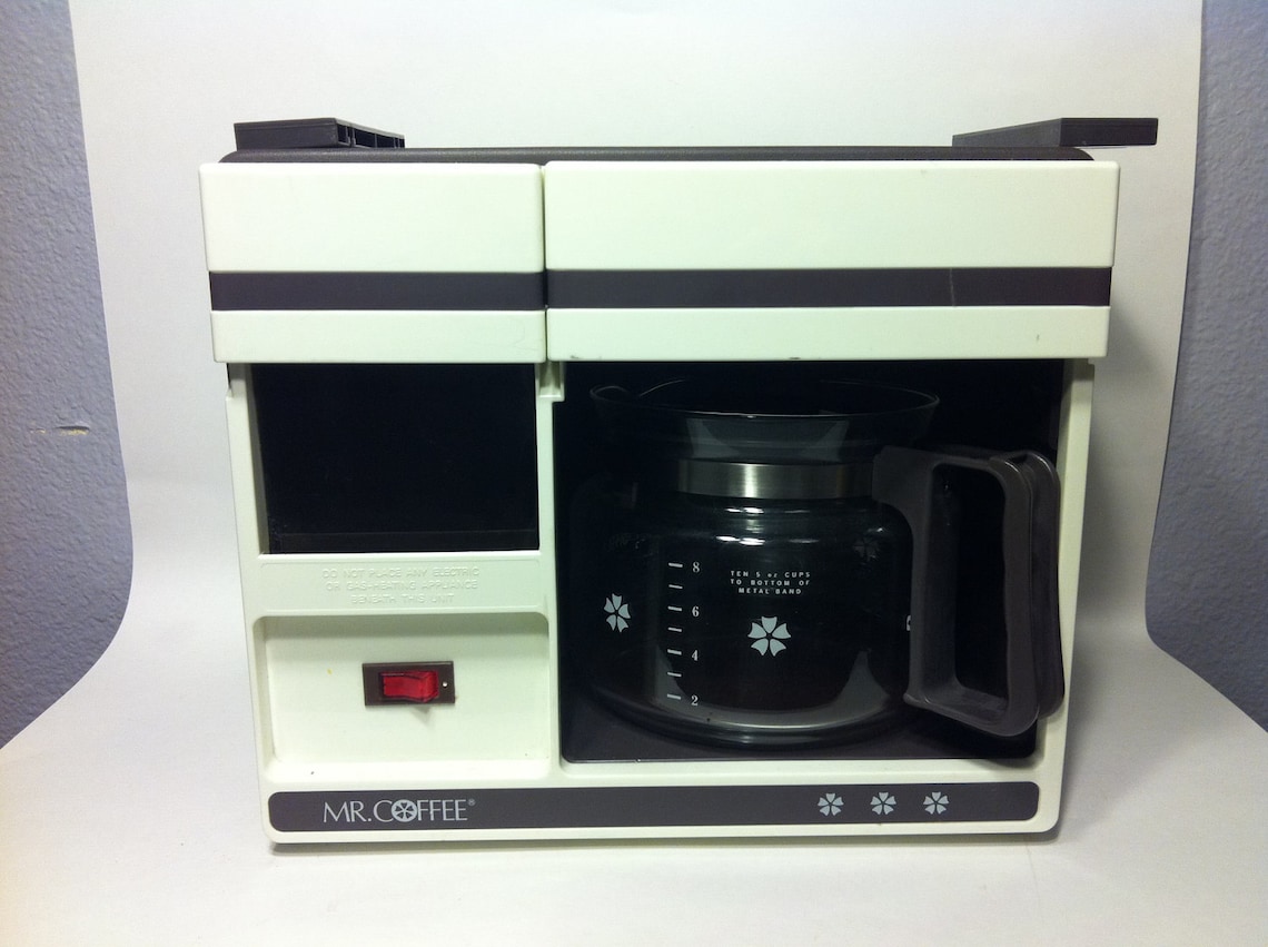 Vintage Coffee Maker Mr. Coffee Under The or Etsy
