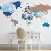 amorosoj reviewed World map decal. Political world map Wall Decal. Country names  map Wall Sticker. Removable