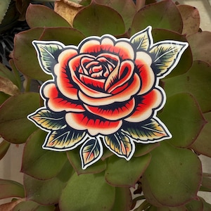 Rose Traditional Tattoo sticker decal