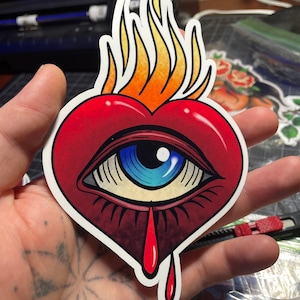 Love gone wrong heart sticker