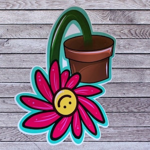Don’t be Sad Flower Pot sticker