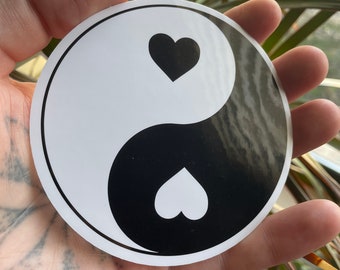 yin & yang love sticker