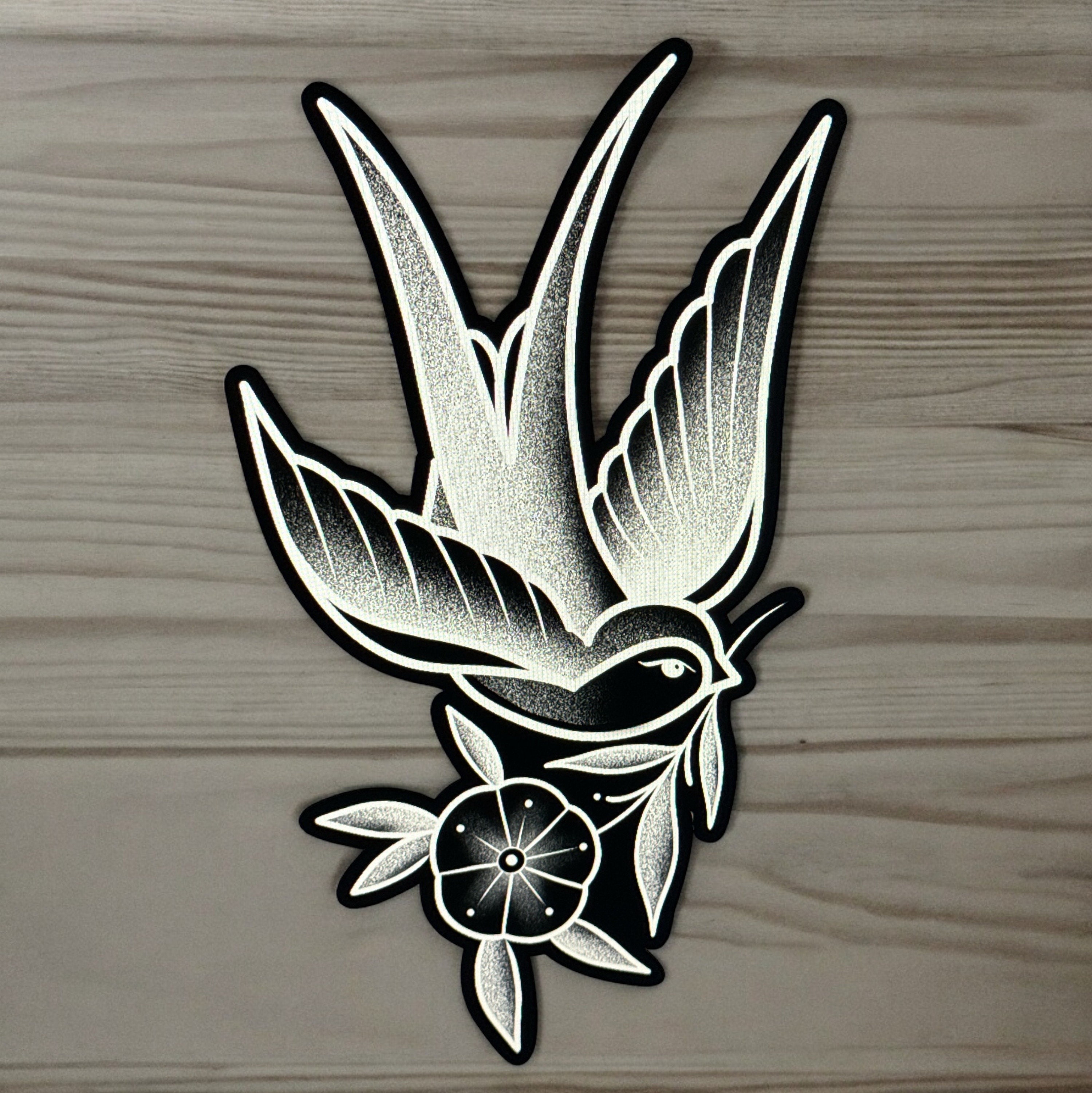 Sparrow Tattoo Sticker: Traditional Vinyl Die Cut, Waterproof - Etsy