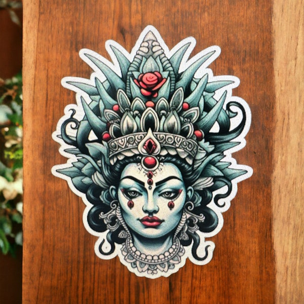 Kali Hindu Goddess tattoo style sticker