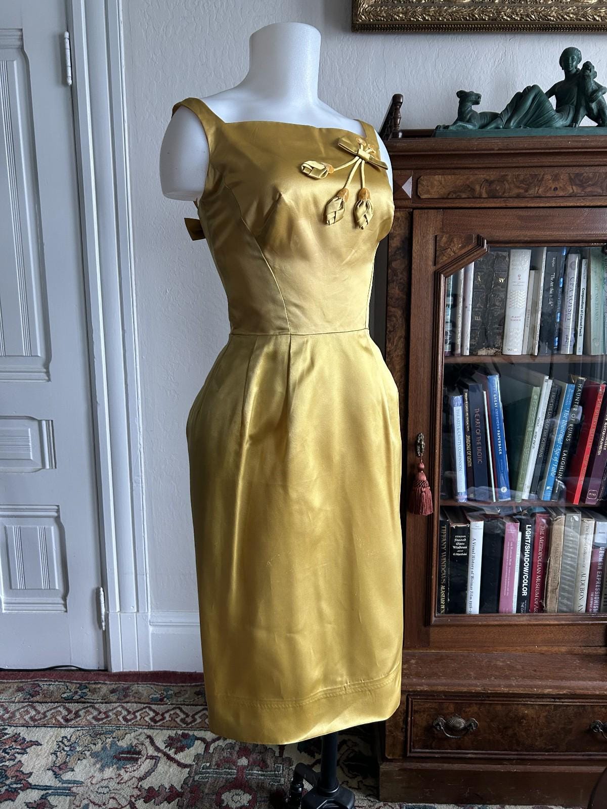 Gold 1950s Wiggle Dress