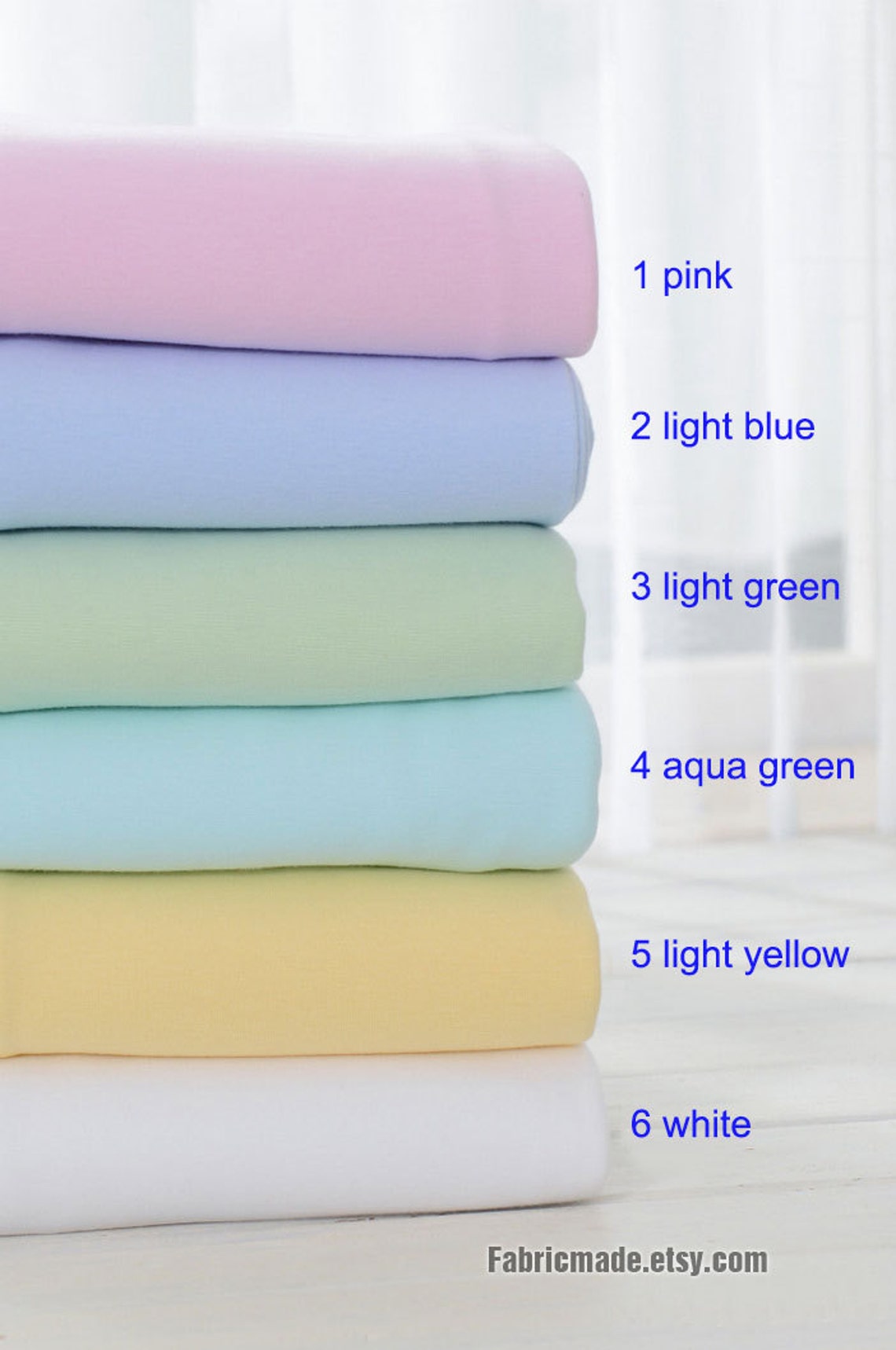 Sale Pastel Cotton Fabric Baby Ribbing Fabric Rib Knit Fabric Etsy
