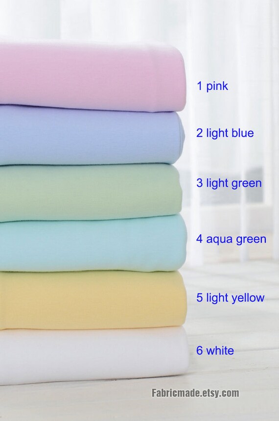 Sale Pastel Cotton Fabric Baby Ribbing Fabric Rib Knit Fabric