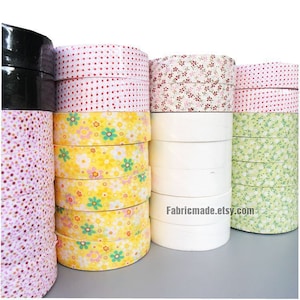 Unfold Cotton Bias 70 Yards binding tape Flowers Leopard Star Polka Dots pattern