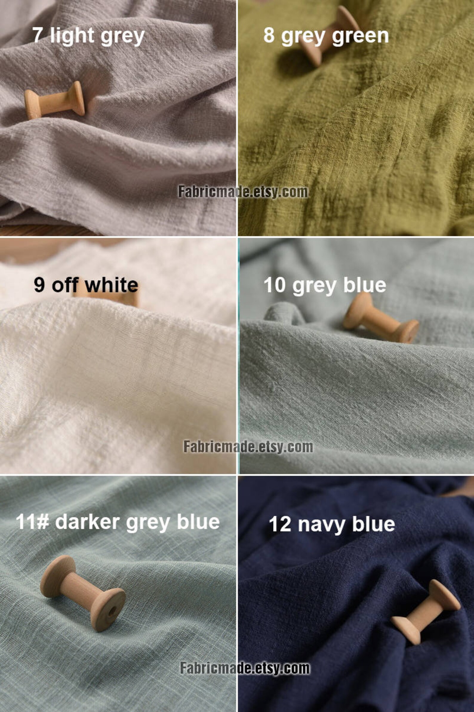 1 Yard Solid Linen Gauze Fabric Light Linen Blended Bamboo Etsy