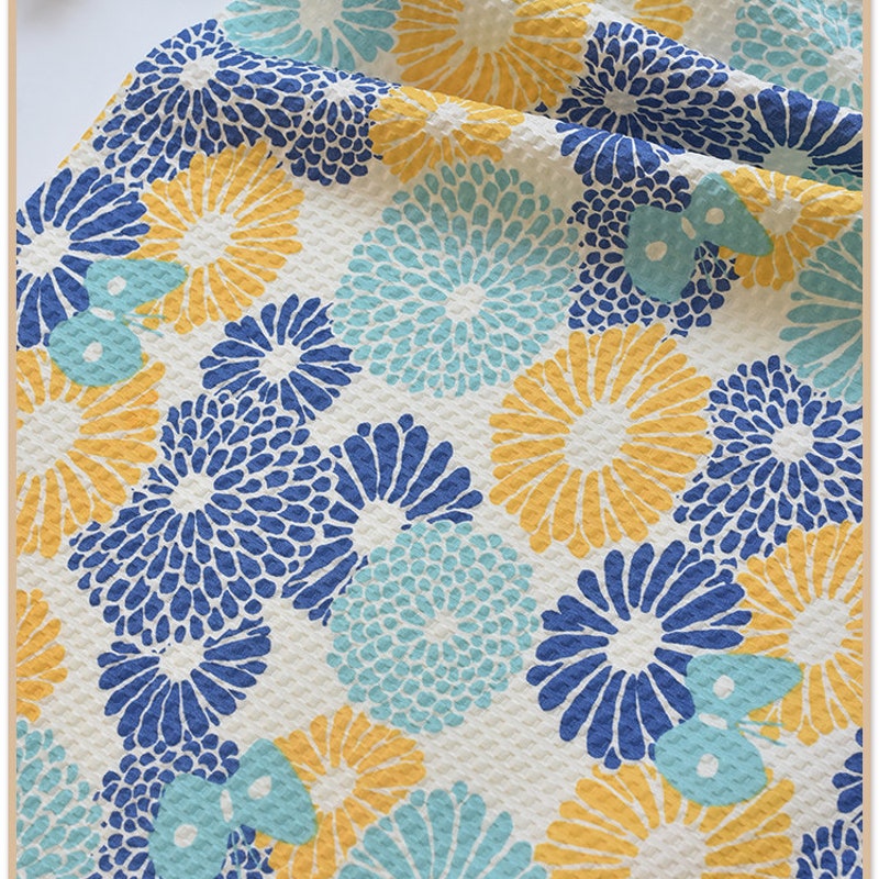 Seersucker - Linen Touch Fabric - Summer Fabric main image 1