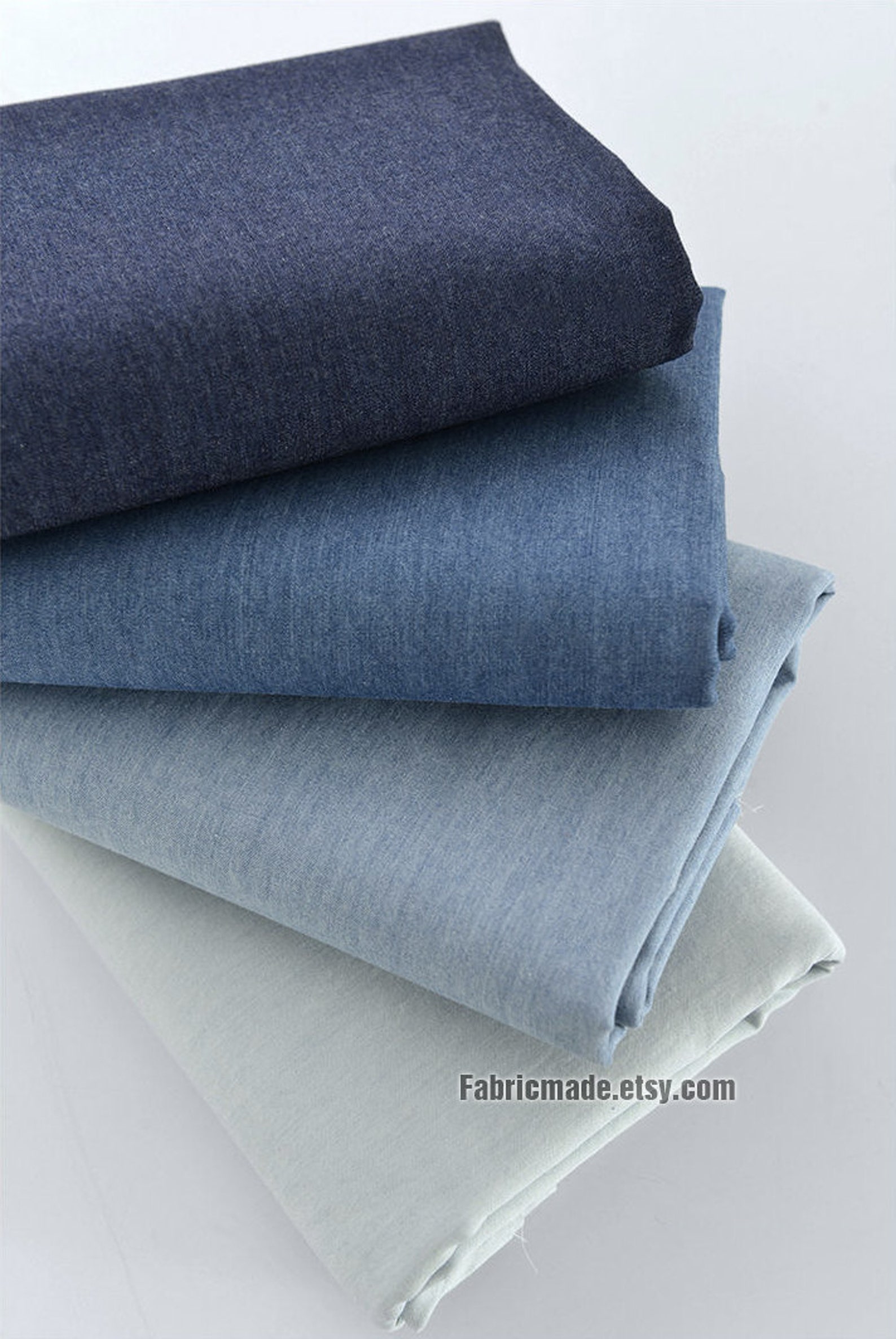 Pre Washed Denim Cotton Fabric/ Summer Light Weight Denim Etsy