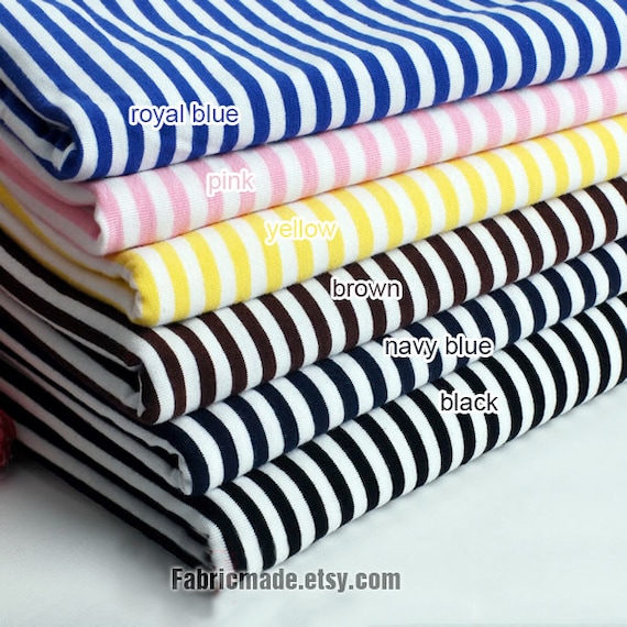 Cali Fabrics Red and White 1” Vertical Stripe Lightweight Satin