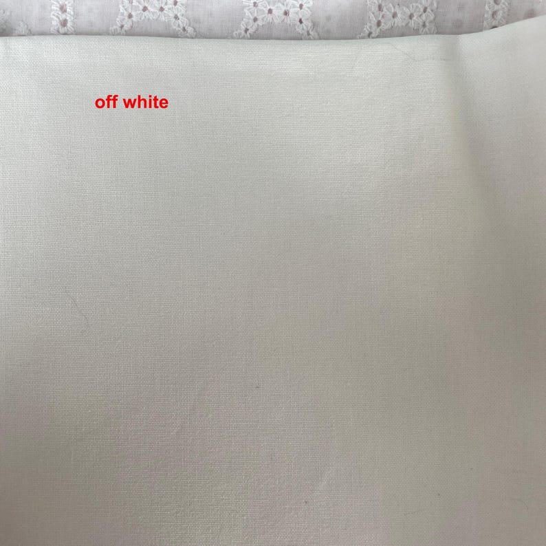 Cream Beige Linen Cotton Fabric – Natural Upholstery, Bag Fabric (1/2 yard) 3 off white